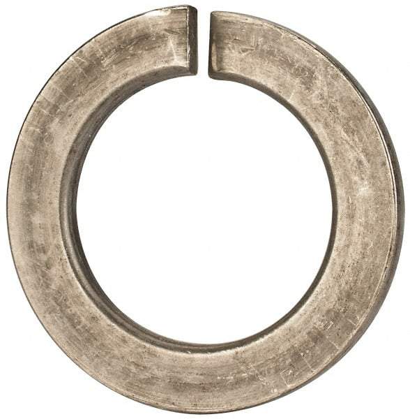 Value Collection - M45, 45.5mm ID, 71.2mm OD, 7mm Thick Split Lock Washer - 18-8 Austenitic Grade A2 Stainless Steel, Uncoated, 45.5mm Min ID, 46.7mm Max ID - Apex Tool & Supply