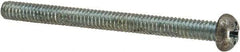 Value Collection - #5-40 UNC, 1-1/2" Length Under Head Phillips Drive Machine Screw - Round Head, Grade J82 Steel, Zinc-Plated Finish, Without Washer - Apex Tool & Supply
