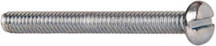 Value Collection - #5-40 UNC, 1-1/4" Length Under Head Slotted Drive Machine Screw - Pan Head, Grade J82 Steel, Zinc-Plated Finish, Without Washer - Apex Tool & Supply
