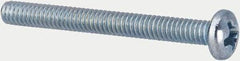 Value Collection - #5-40 UNC, 1-1/4" Length Under Head Phillips Drive Machine Screw - Pan Head, Grade J82 Steel, Zinc-Plated Finish, Without Washer - Apex Tool & Supply
