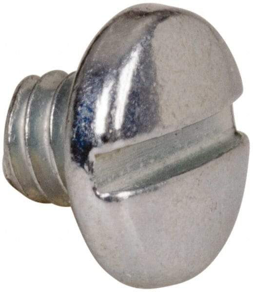 Value Collection - #5-40 UNC, 1/8" Length Under Head Slotted Drive Machine Screw - Binding Head, Grade J82 Steel, Zinc-Plated Finish, Without Washer - Apex Tool & Supply