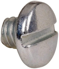 Value Collection - #5-40 UNC, 1/8" Length Under Head Slotted Drive Machine Screw - Binding Head, Grade J82 Steel, Zinc-Plated Finish, Without Washer - Apex Tool & Supply