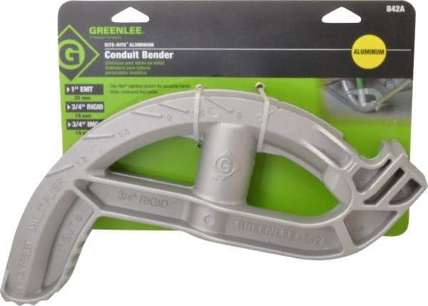 Greenlee - Hand Bender Head - 3/4" Rigid Capacity, Bends EMT, Rigid, IMC - Apex Tool & Supply