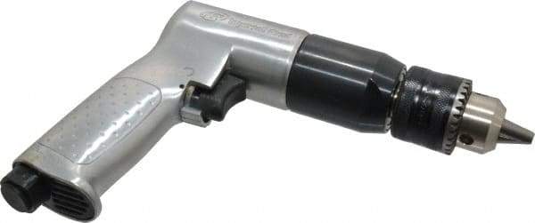 Ingersoll-Rand - 1/2" Reversible Keyed Chuck - Pistol Grip Handle, 500 RPM, 4 CFM, 0.5 hp, 90 psi - Apex Tool & Supply