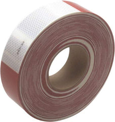 3M - DOT Conspicuity Tape Color: Red and White Tape Material: Pressure Sensitive Adhesive - Apex Tool & Supply