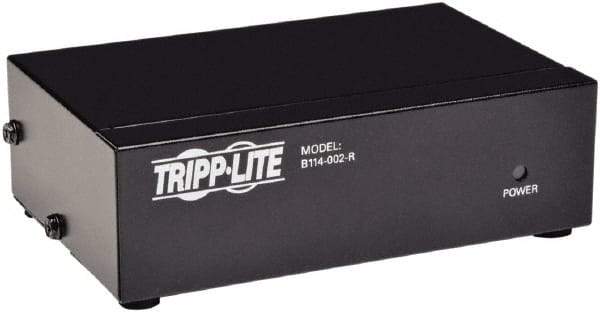 Tripp-Lite - Video Splitter with Signal Booster - HD15 Connector, Black, Use with Monitors - Apex Tool & Supply