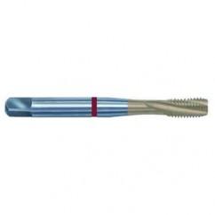 1/2-20 2B 3-Flute PM Cobalt Red Ring Semi-Bottoming 15 degree Spiral Flute Tap-TiN - Apex Tool & Supply