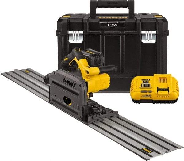 DeWALT - 60 Volt, 6-1/2" Blade, Cordless Circular Saw - 4,000 RPM, 1 Lithium-Ion Battery Included - Apex Tool & Supply