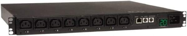 Tripp-Lite - 8 Outlets, 200/240 Volts, 20 Amps, 12' Cord, Power Outlet Strip - Rack Mount, 5-15/20R NEMA Configuration, 19" Strip - Apex Tool & Supply