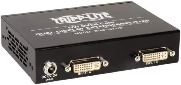 Tripp-Lite - Extender Splitter - RJ45 Connector, Black, Use with Cabling and Video Applications - Apex Tool & Supply
