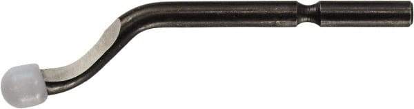 Noga - S10 Right-Handed High Speed Steel Deburring Swivel Blade - Round Blade Cross Section - Apex Tool & Supply