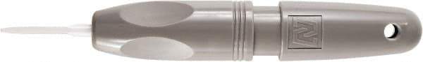Noga - Bi-Directional Hand Deburring Flat Scraper Tool - Ceramic Blade, 35mm Blade Length, Hole Chamfering - Apex Tool & Supply