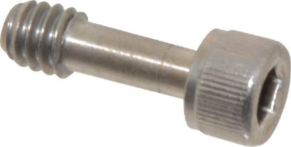 Made in USA - Hex Socket Drive 1/4-20 UNC 3/4" Length Under Head Captive Screw - 18-8 Stainless Steel, 0.37" Head Diam, 0.247" Head Height, Uncoated - Apex Tool & Supply
