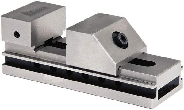 Gibraltar - 1-31/32" Jaw Width, 2-1/2" Jaw Opening Capacity, 1" Jaw Height, Toolmaker's Vise - Flat Jaw, 0.0002" Parallelism, 0.0003" Squareness, 5-1/2" OAL x 2" OAH - Apex Tool & Supply
