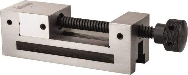 Gibraltar - 2-1/2" Jaw Width, 3" Jaw Opening Capacity, 1-1/4" Jaw Height, Toolmaker's Vise - Flat Jaw, 0.0002" Parallelism, 0.0003" Squareness, 7.4" OAL x 2-1/2" OAH - Apex Tool & Supply