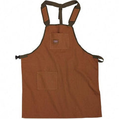 Bucket Boss - 30 to 52" Waist Apron - 2 Pocket, Brown/Green, Canvas - Apex Tool & Supply
