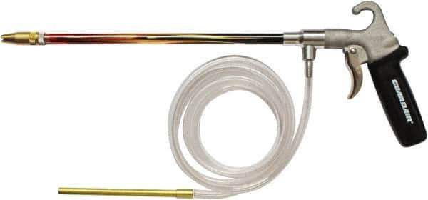 Guardair - 120 Max psi Brass Syphon Spray Gun - 1/4 NPT Inlet, 12" Tube Length, Aluminum Body/Brass Nozzle - Apex Tool & Supply