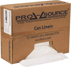 PRO-SOURCE - 1.5 mil Thick, Heavy-Duty Trash Bags - Hexene Resins, Roll Dispenser, 43" Wide x 47" High, Clear - Apex Tool & Supply