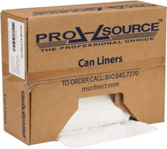 PRO-SOURCE - 1.1 mil Thick, Heavy-Duty Trash Bags - Hexene Resins, Roll Dispenser, 40" Wide x 46" High, White - Apex Tool & Supply