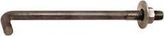 Value Collection - 3/4-10, 24" OAL Bent Anchor Bolt - Grade 2 Steel - Apex Tool & Supply