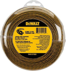 DeWALT - 0.08" Diam, 225' Long String Trimmer Replacment Line - For DCST920B, DCST920P1, DCST970X1, DCST990B, DCST990H1, DCST990M1 - Apex Tool & Supply
