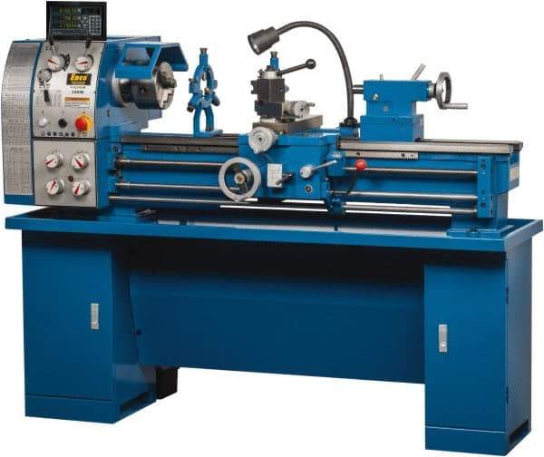 Enco - 12" Swing, 36" Between Centers, 110/220 Volt, Single Phase Bench Lathe - 5MT Taper, 1-1/2 hp, 65 to 1,810 RPM, 1-1/2" Bore Diam, 29.5mm Deep x 580mm High x 1,676mm Long - Apex Tool & Supply