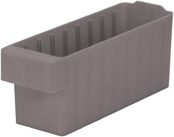 Akro-Mils - 15 Lb. Load Capacity, 11-5/8" Deep, Gray Polymer Drawer Bin - 4-5/8" High x 3-3/4" Wide x 11-5/8" Long - Apex Tool & Supply