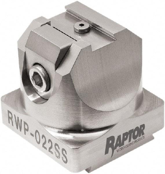 Raptor Workholding - 3/8" Jaw Width, 2" High x 2.07" Long x 2.07" Wide Dovetail Vise - For Use with 4 & 5 Axis Workholding Systems - Apex Tool & Supply