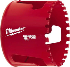 Milwaukee Tool - 2-1/2" Diam, 1-1/2" Cutting Depth, Hole Saw - Diamond Grit Saw, Continuous Edge - Apex Tool & Supply