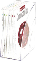 Rolodex - 5.3" Wide x 9" High x 11" Deep Plastic Magazine Stand - 1 Compartment, Clear, 5" Wide Compartment - Apex Tool & Supply