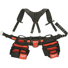 Milwaukee Tool - Tool Aprons & Tool Belts Tool Type: Tool Rig Minimum Waist Size: 30 - Apex Tool & Supply
