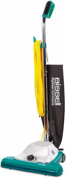 Bissell - Single Motor Upright Vacuum Cleaner - 16" Cleaning Width, 7.25" Amps, Ergonomically Looped Handle, Green & Black - Apex Tool & Supply