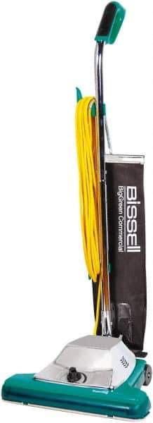 Bissell - Single Motor Bagless Upright Vacuum Cleaner - 16" Cleaning Width, 7.25" Amps, Ergonomically Looped Handle, Green & Black - Apex Tool & Supply