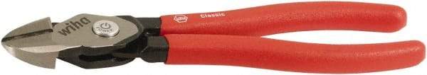 Wiha - 8" OAL, 0.138" Capacity, Cutting Pliers - Soft Grip Handle - Apex Tool & Supply