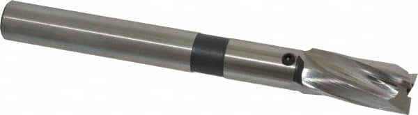 Cleveland - 19/32" Diam, 1/2" Shank, Diam, 3 Flutes, Straight Shank, Interchangeable Pilot Counterbore - Apex Tool & Supply