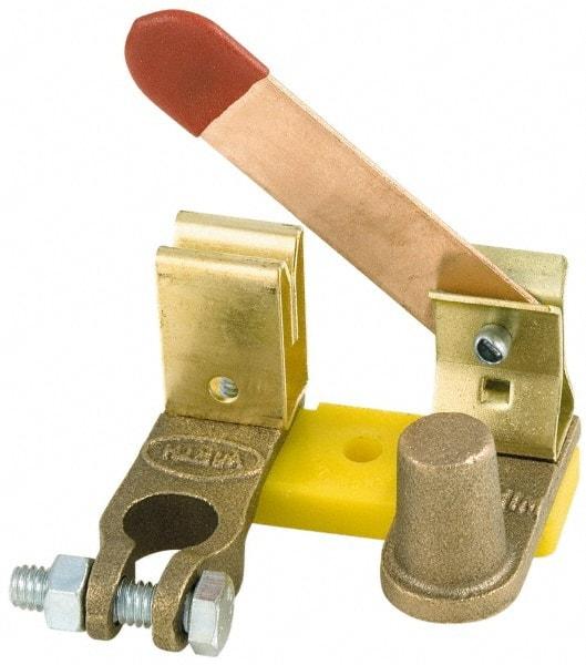 Battery Doctor - 1 Position, 12 Volt, 250 Continuous Amp, Top Mount Battery Switch - Battery Knife Switch Sequence, 1 Switch, Gold - Apex Tool & Supply