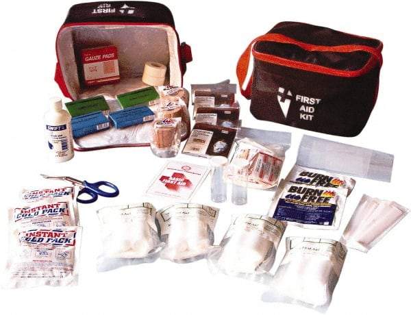 Ability One - 81 Piece, 8 Person, Burn Aid First Aid Kit - Nylon Bag - Apex Tool & Supply