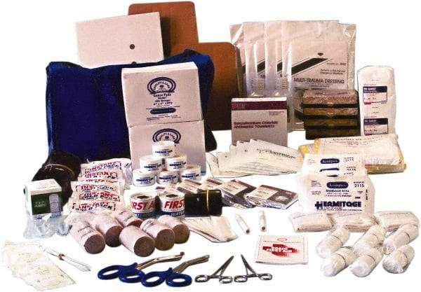 Ability One - 89 Piece, 50 Person, Burn Aid First Aid Kit - Nylon Bag - Apex Tool & Supply