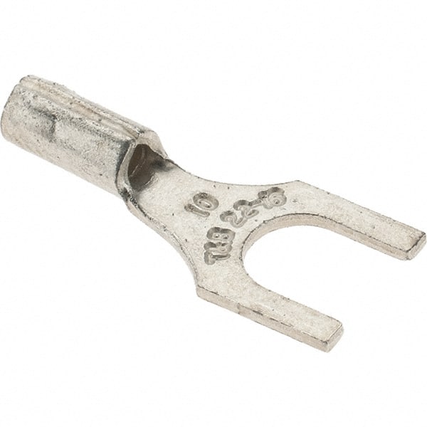 Value Collection - #10 Stud, 22 to 16 AWG Compatible, Noninsulated, Crimp Connection, Standard Fork Terminal - Apex Tool & Supply