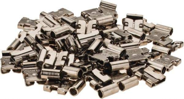Value Collection - 1/4" Wide, Noninsulated Female Tab Terminal - Push In Connection, 16 to 14 AWG Compatible - Apex Tool & Supply
