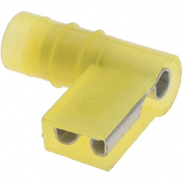 Value Collection - 12 to 10 AWG, Nylon, Fully Insulated, Female Wire Disconnect - 1/4" Wide Tab, Yellow, CSA Certified, UL Listed - Apex Tool & Supply