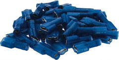 Value Collection - 16 to 14 AWG, Nylon, Fully Insulated, Female Wire Disconnect - 1/4" Wide Tab, Blue, CSA Certified, UL Listed - Apex Tool & Supply