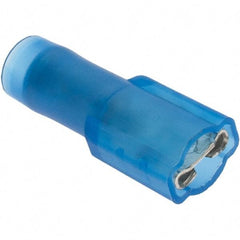 Value Collection - 16 to 14 AWG, Fully Insulated, Female Wire Disconnect - 3/16" Wide Tab, Blue, CSA Certified, UL Listed - Apex Tool & Supply