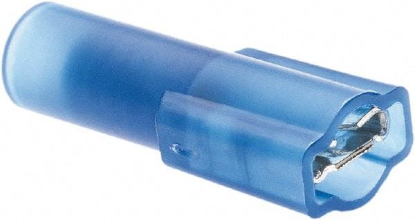 Value Collection - 16 to 14 AWG, Nylon, Fully Insulated, Female Wire Disconnect - 3/16" Wide Tab, Blue, CSA Certified, UL Listed - Apex Tool & Supply