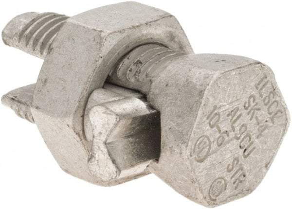 Value Collection - 10 to 6 AWG, Aluminum & Copper Wire Compatible, Copper Alloy, Hex Split Bolt Connector - Apex Tool & Supply