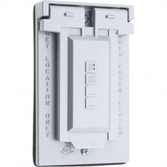 Value Collection - Electrical Outlet Box Stainless Steel GFCI Receptacle Cover - Includes Sealing Gasket - Apex Tool & Supply