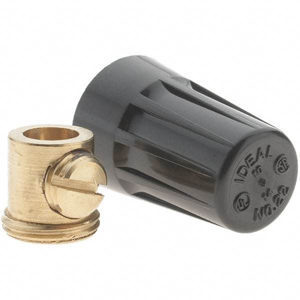 Value Collection - 20 to 10 AWG, Vibration Resistant, Standard Twist on Wire Connector - Black, 221°F - Apex Tool & Supply