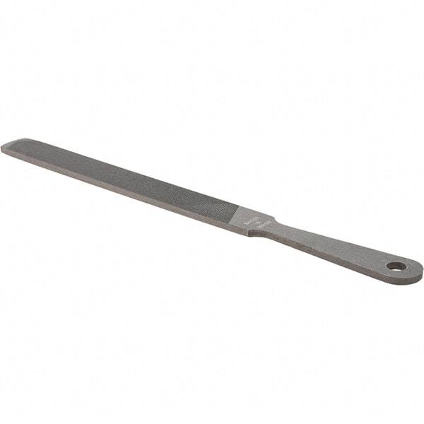 Value Collection - 8" Long, Hand American-Pattern File - Single, Double Cut, 3/16" Overall Thickness, Handle - Apex Tool & Supply