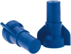 Value Collection - 16 to 14 AWG, 300 & 600 Volt, Wing Twist on Wire Connector - Blue, 221°F - Apex Tool & Supply