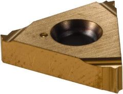 Vargus - 3ER External Right Hand 24 UNJ Laydown Threading Insert - Grade VKX, TiN Coated Carbide - Apex Tool & Supply